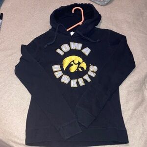 Iowa Hawkeyes Women's Black Hoodie Sweater